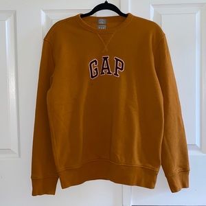 NWOT Gap Embroidered Classic Oversized Sweatshirt Sweater Burnt Orange